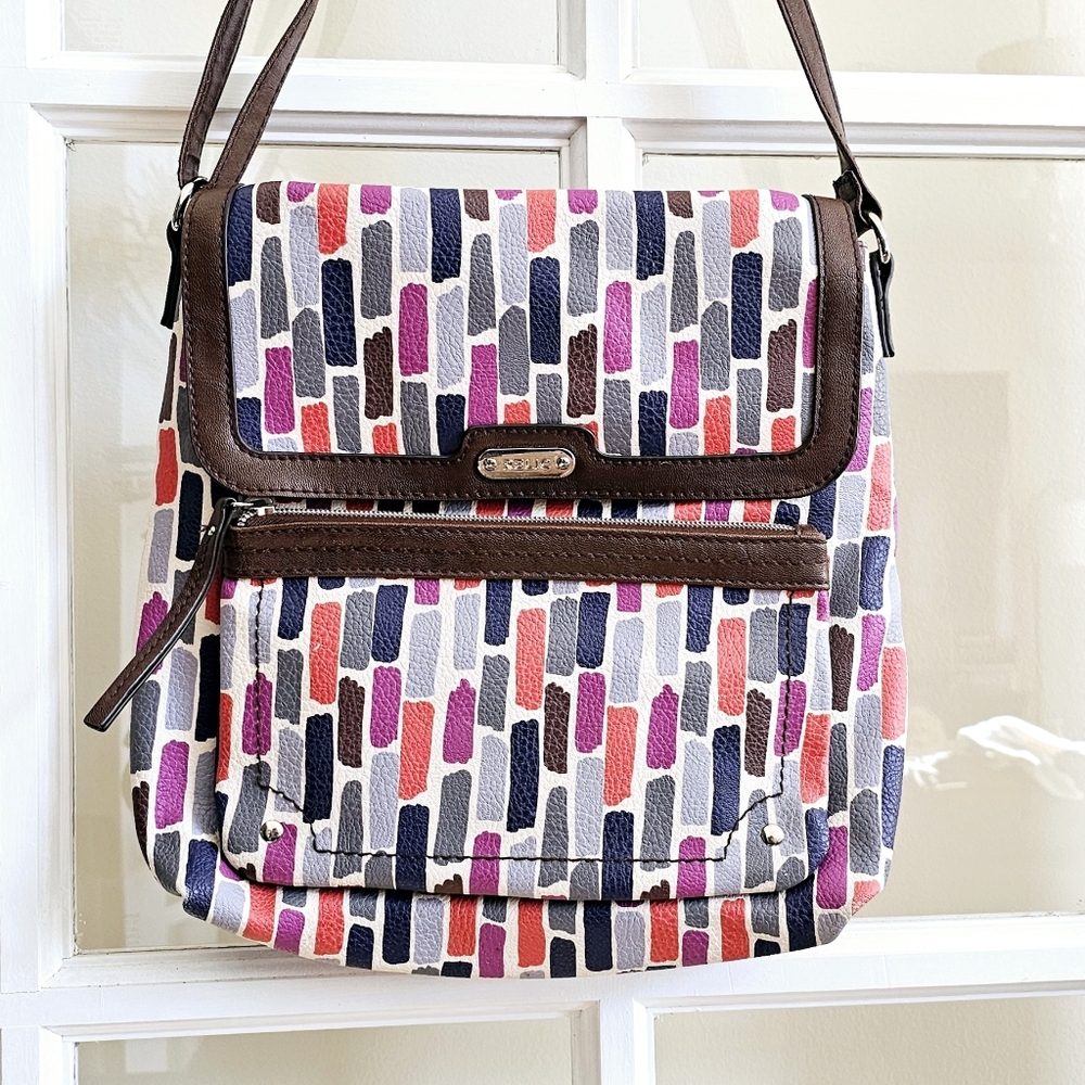 Vintage Relic Handbag Frill Geometric Bag Retro Y2K MCM Multicolor Purse